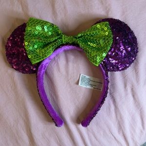 Purple & Green Disney Ears Headband